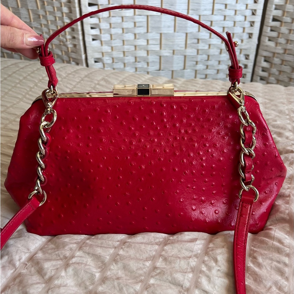 EUC Kate Spade New York Madeline Victoria Falls Satchel Handbag Purse in Red